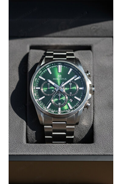 Momentus Gümüş Çelik Kordon Erkek Kol Saati SC370S-15SS