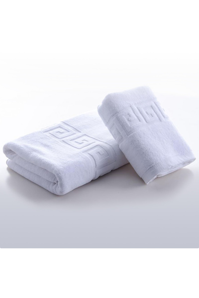 Home4U Greek border towel (30x50cm) – 700g/m2