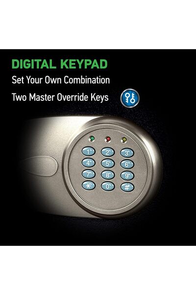 Sentrysafe X055 Security Safe with Digital Keypad, 0.5 Cubic Feet (Medium), Black