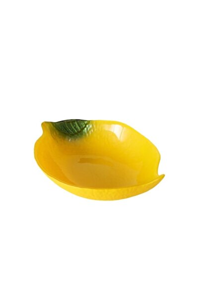 Boltze Bol din sticlă cu design lămâie galben/verde 16,5x11 cm, 450 ml - Limone