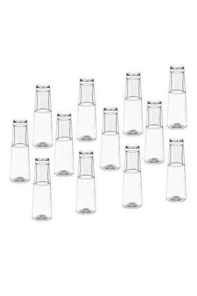 Dania ✨ Set of 12 pure plastic water bottles with a cup — 500ml capacity | Practical and stylish design for everyday use 🥤✨