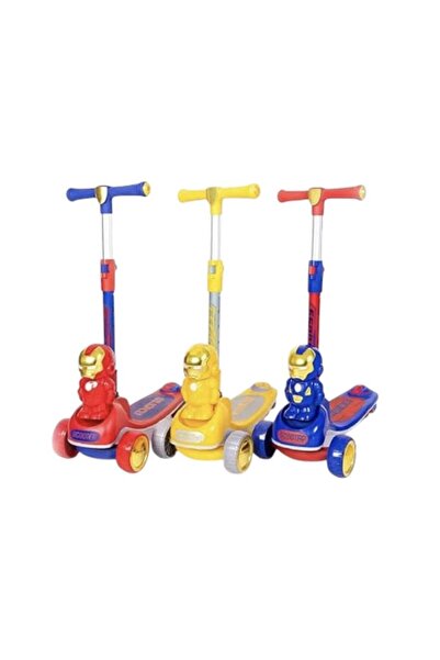Generic Kids 3-Wheel Scooter — Fun Cartoon Design & Bright Colors for Safe Riding