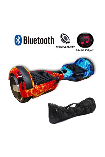 CityMate Elektrikli Kaykay Hoverboard Bluetooth Hoparlörlü Çanta Hedliyeli 6.5 Inch Akıllı Dengeli Alev