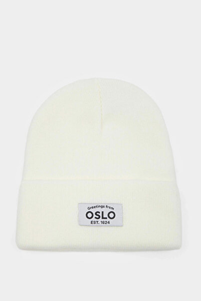 DeFacto A5655Axer127 Ecru Women's Woven Label Beret