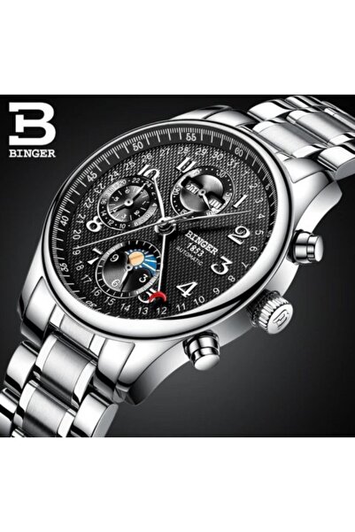 BINGER Binger Swiss Moon Phase Mechanical Men's Watch B 603-8