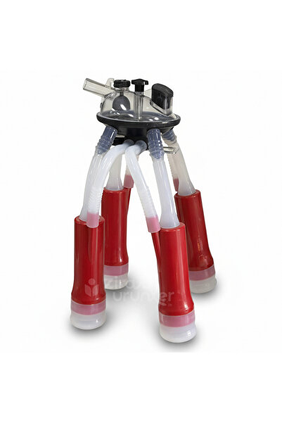 BARTECH Büyükbaş Süt Sağım Makinesi 240cc Silikon Memelikli Pençe Komple Set