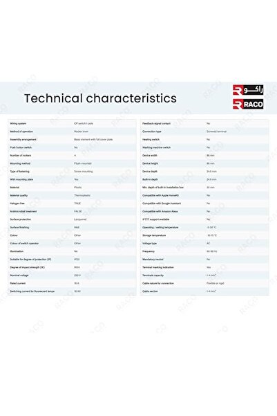 Raco Legrand Mallia Senses Switch - Champagne, Screw Terminals, 16A 250V, 4 Gang 2 Way