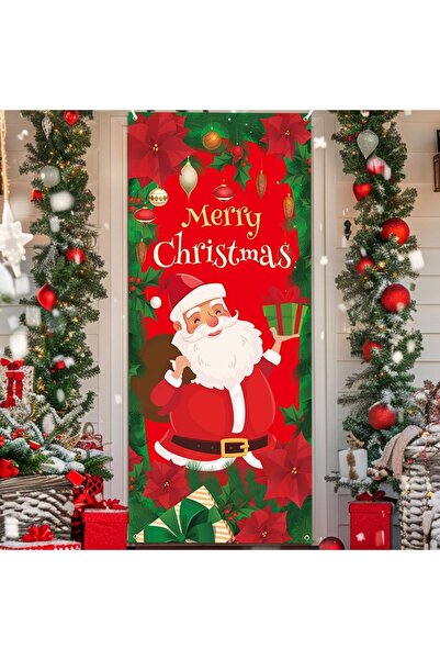 PROMISEBACKDROP2 زينة باب مرنة مقاس 190×75 سم، غطاء باب من القماش، ديكور عيد ...