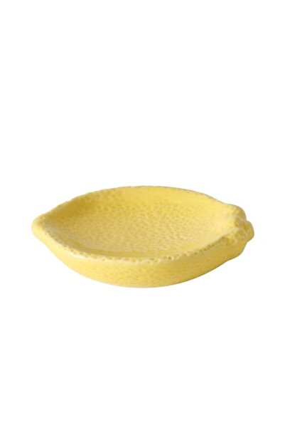 Boltze Săpunieră ceramică galbenă, 12,5 cm, în formă de lămâie, Limone