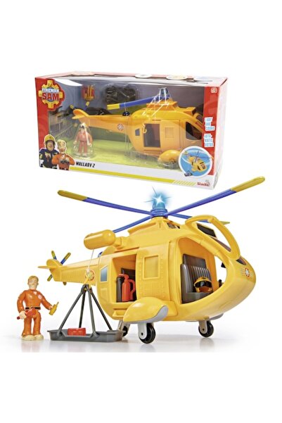 Fireman Sam Спасителен хеликоптер Wallaby II с фигурка, светлини и звуци