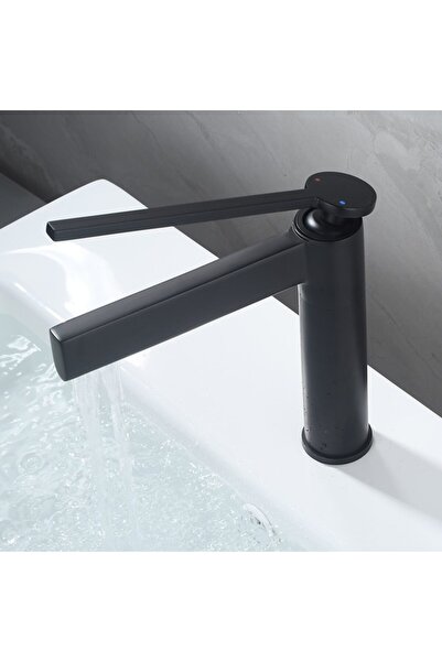 AVA short washbasin faucet, matte black, code 87992S-B