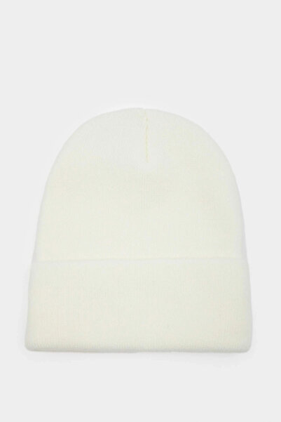 DeFacto A5655Axer127 Ecru Women's Woven Label Beret