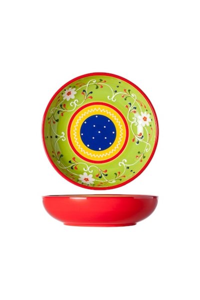 Cosy & Trendy Farfurie adâncă verde/multicoloră din ceramică Ø20 cm Sombrero ...