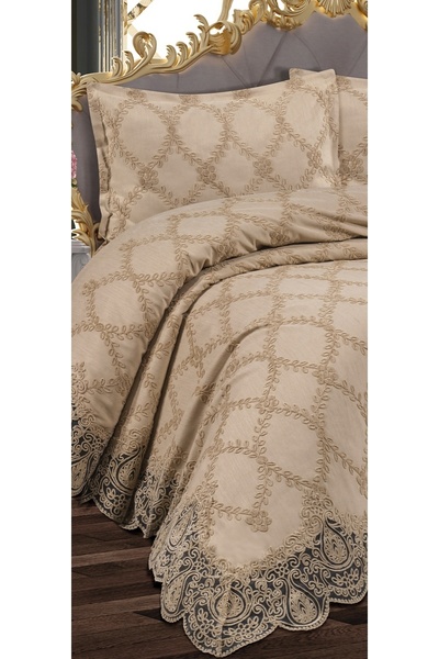 bursa çeyiz Olive 3 Piece Pique Set