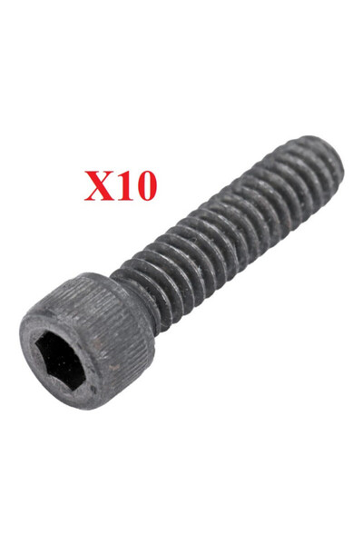 Roco Set of 10 Husqvarna chainsaw cylinder screws (32mm, Ø 6mm)