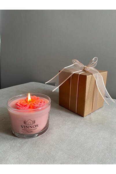 VINNOS HOME CONCEPT %100 Doğal Soya Balmumu, İncir ve Oasis Aromalı - 230 ml,...