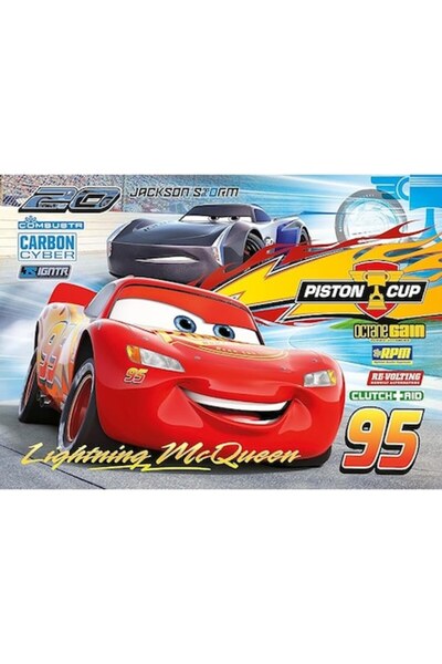 GENERAL 3D Puzzle Disney Cars, 60 pieces, Lightning McQueen and Jackson Storm, multicolor, for children 4+