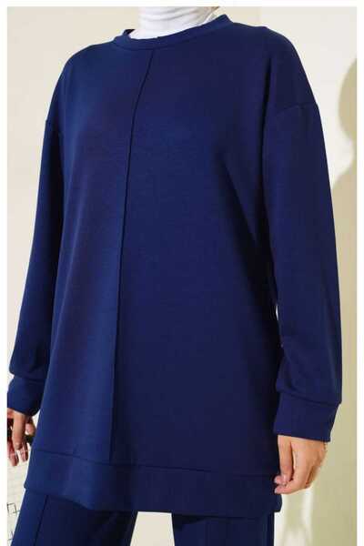 MODA VEDAT Women's Front Printed 0Y-Ho Fabric Double Set -156