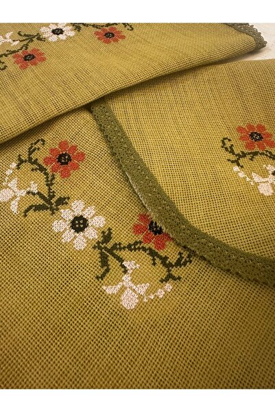 Vinezza Home Collection Machine Etamine Processing Bedroom 3 Piece Coffee Table Cloth, Dowry, Table Cloth