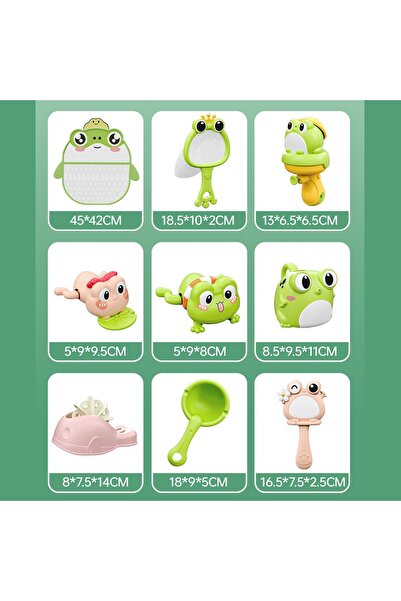 Vinnatsu 5-piece Turtle and Duck Bath Toys for Toddlers Ages 1-3