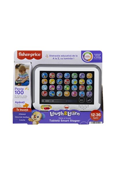 mattel Fisher‑ Laugh & Learn Interactive Smart Tablet with 3 Developmental Levels (Romanian)