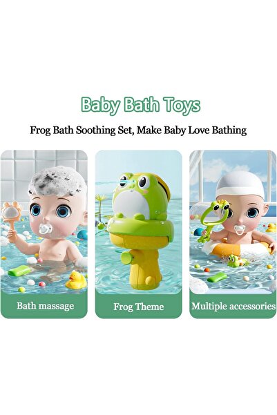 Vinnatsu 5-piece Turtle and Duck Bath Toys for Toddlers Ages 1-3