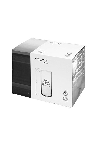 Paşabahçe 64011 Nude Finesse Soft Drink Glass Set of 6 350Cc