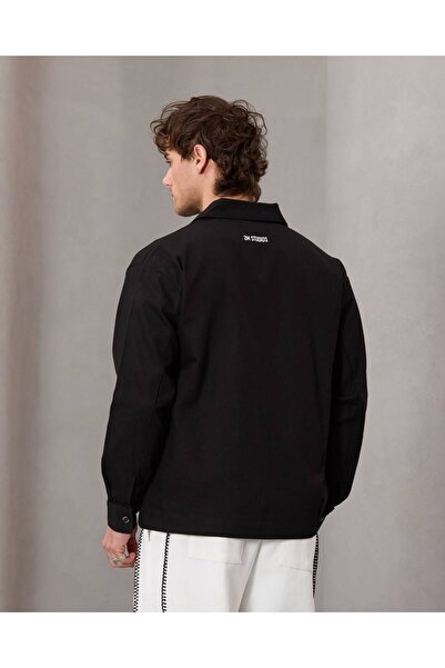 TÜZeMEN Yüz Printed Snap Button Shirt Jacket