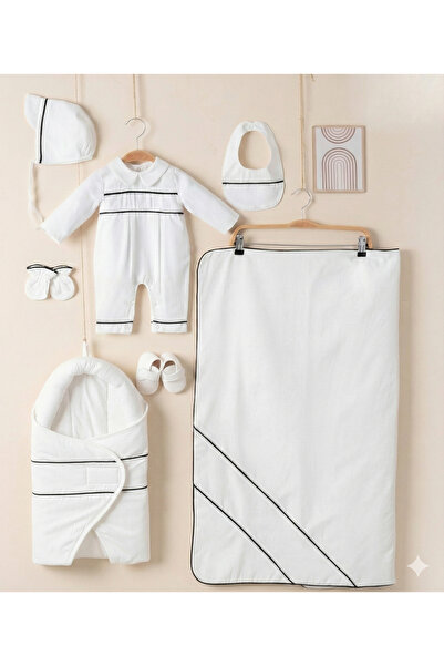 Baby shine Luxury baby boy's receiving set - 100% natural cotton, safe for baby's skin - Classic pickle pattern