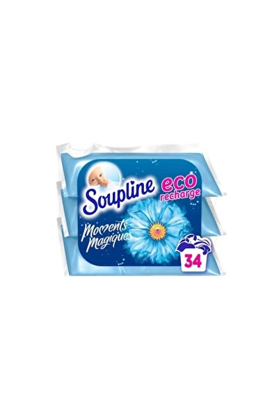 Soupline Balsam rufe super concentrat Fabric Softener, 34 spalari, 3x200 ml