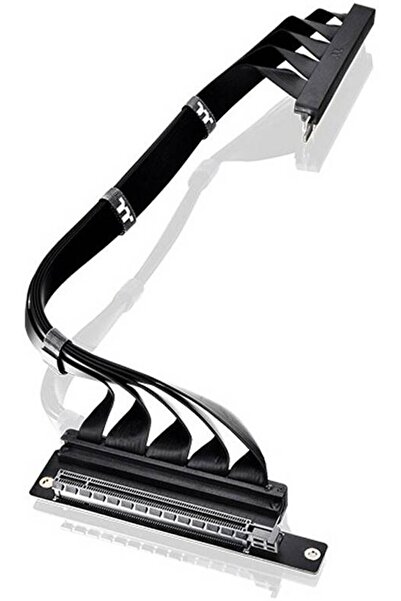 THERMALTAKE PCI-E 4.0 Dual 90° Riser Cable, 400mm, Black