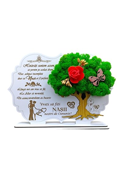 OEM Lucrare de artă în formă de copac cu licheni stabilizați, personalizată c...