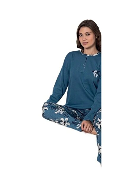 bipamuk Mina Collection Women's Pajama Set Long Sleeve Soft Textured Stretchy and Comfortable Loungewear S/2Xl