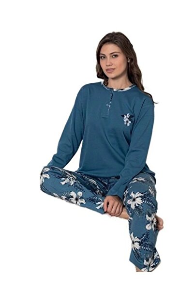 bipamuk Mina Collection Women's Pajama Set Long Sleeve Soft Textured Stretchy and Comfortable Loungewear S/2Xl