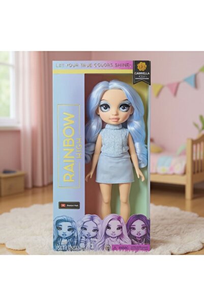 Rainbow High Papusa - Gabriella Icely, 28cm, Costum Albastru