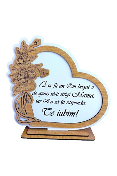 OEM Decorațiune de perete personalizată în formă de inimă pentru mama cu mesa...