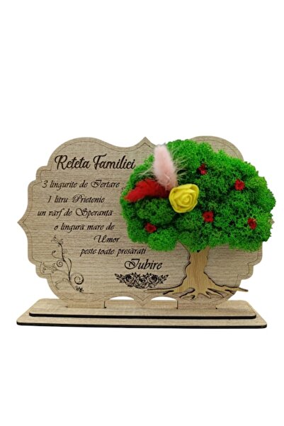 OEM Placă decorativă cu suport, personalizată cu mesaj standard, „Rețetă de f...