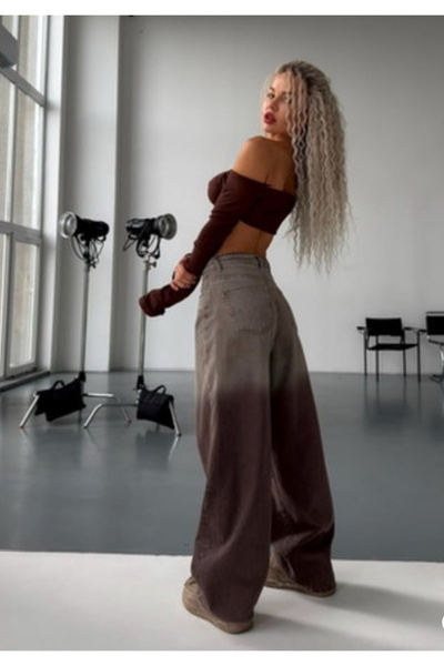 Weekeep Washed Detail Retro Jean Pants