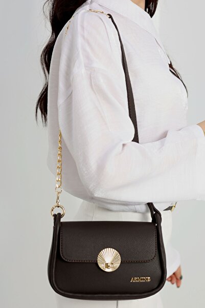 Armine 397 Women's Shoulder Bag Brown