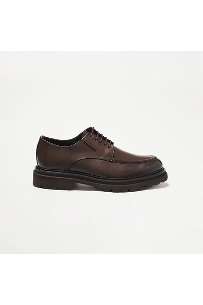John May Men's Oxford (Classic) Og-340 Brown Leather