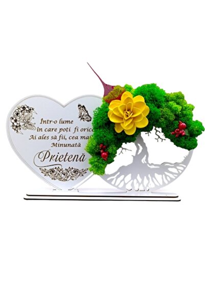 OEM Decorațiune Copacul Vieții cu Inimă și Suport, Cadou Personalizat cu Mesa...