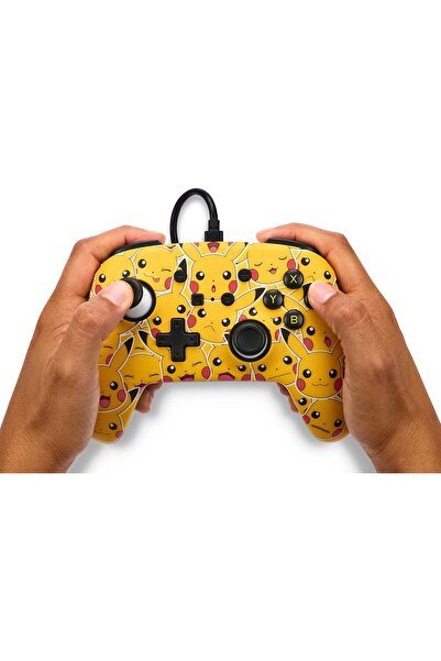 Powera Wired Enhanced Controller for Nintendo Switch - Pikachu Mods (USB, Multi-Color)