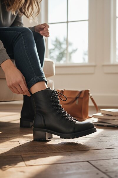 VeliKundura حذاء نسائي من VOYAGER 8893 مصنوع من جلد نوبوك الأصلي باللون الأسو...