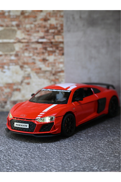 bebeym Audi R8 Metal Oyuncak Araba - Işıklı ve Sesli 1:24 Audi R8 Metal Model...