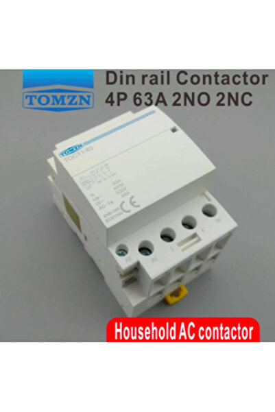TOMZN Modular contactor TOCT1 4P 63A 2NC 2NO 220V coil 400V 50/60Hz DIN rail