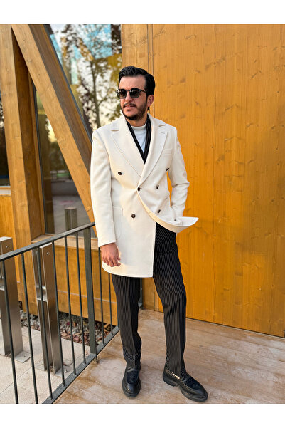 Avni Ceylan Men's Premium Slim Fit Cashmere Coat