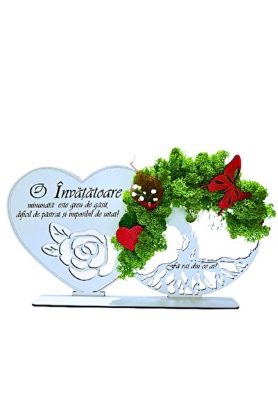 OEM Decorațiune personalizată cu inimă, Copacul Vieții, pentru profesor, 30x1...