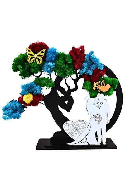 OEM Ramă personalizată din mușchi stabilizat cu figurină bonsai, flori decora...