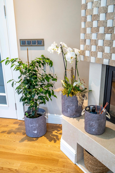 Epilons Round Organizer with Handle Multi-Purpose Easy to Carry Organizer Felt Basket (mega) 03648