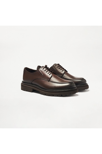 John May Men's Oxford (Classic) Og-340 Brown Leather